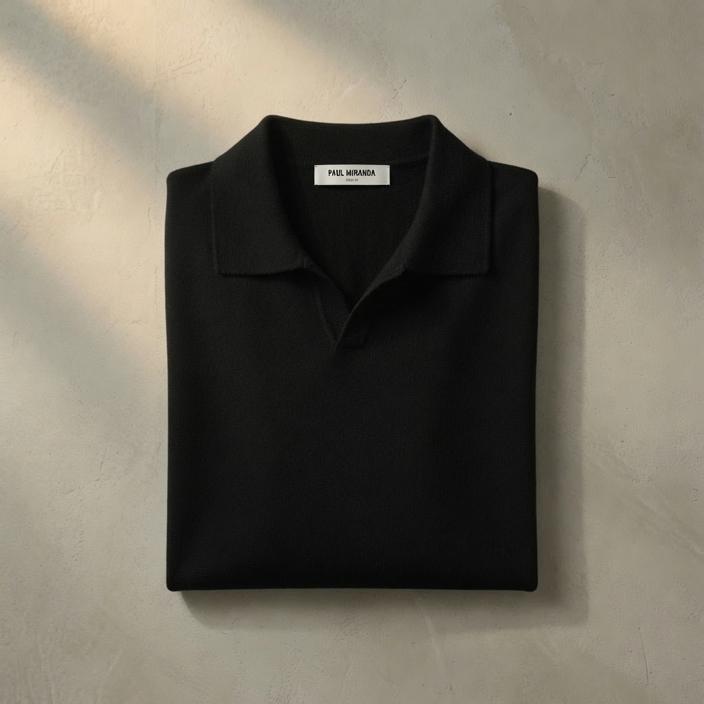 Paul Miranda · Polo en coton — Noir