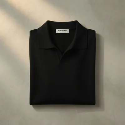Paul Miranda · Polo en coton — Noir